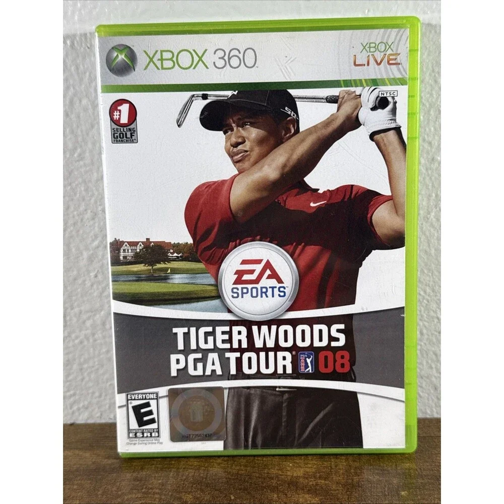 Tiger Woods PGA Tour 08 Xbox 360 Golf Game EA Sports Tested Complete CIB